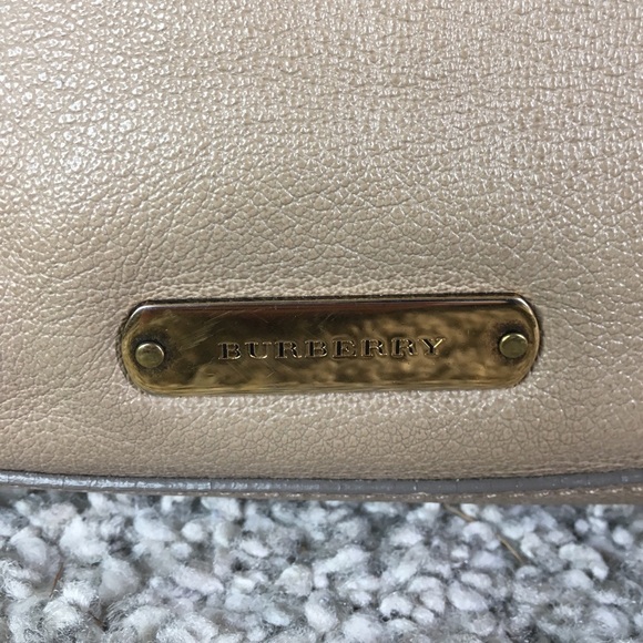 Dark Nude Burberry Leather Handbag - Picture 2 of 8